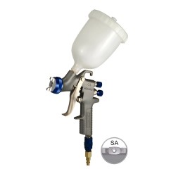 Pistola Gravedad. Carrocerías. Pinturas al agua y colores de alto riesgo