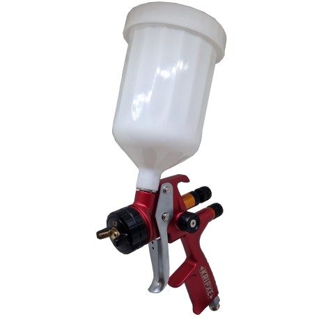 Cuerpo de pistola pulido y cromado para resistencia a la abrasión, resistencia a la corrosión y máxima durabilidad.